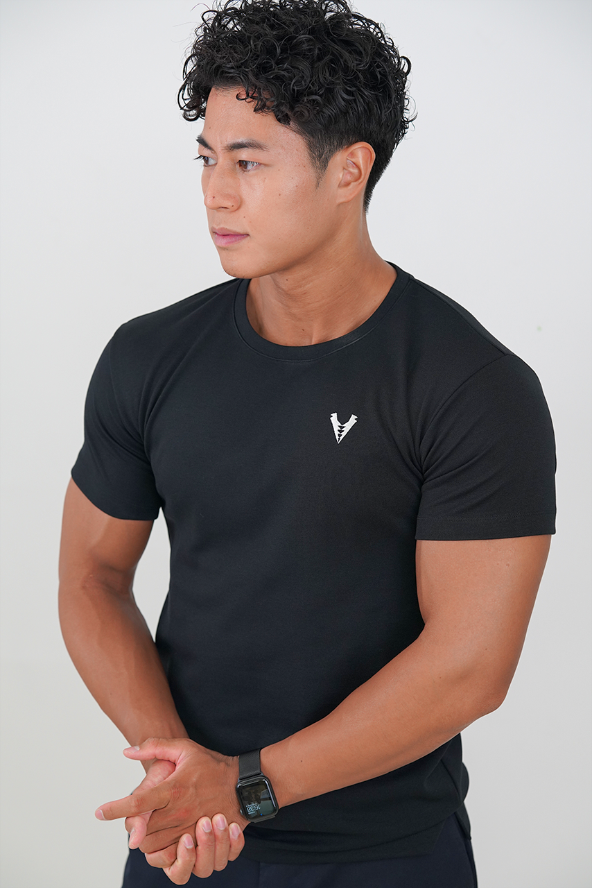 CLASSIC FIT STANDARD T SHIRT - BLACK